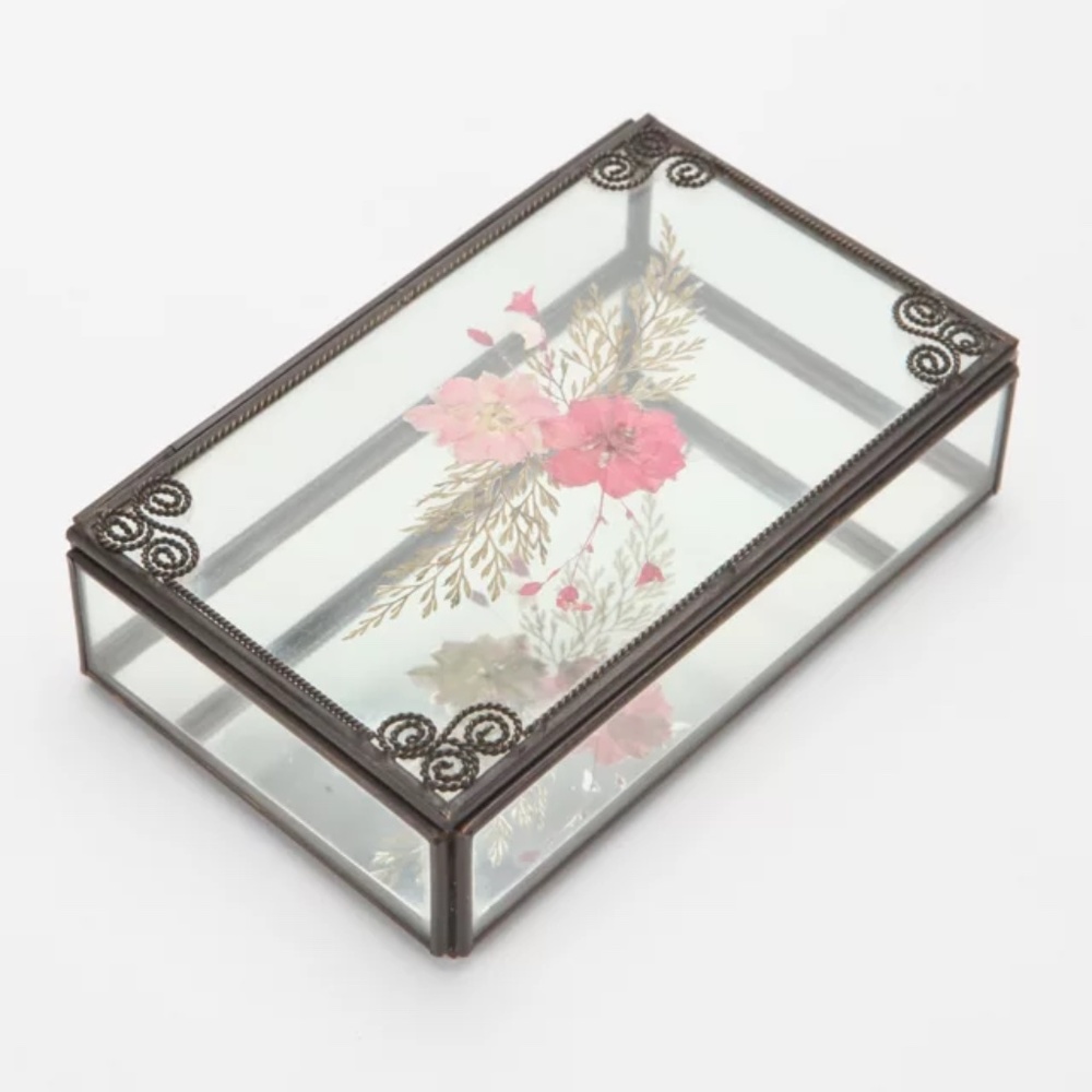 Urban Outfitters Pressed Flower Jewelry Box